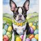 Edge Collections - 11.25" X 15.50" - Multicolor - Boston Terrier Easter Egg Hunt - 1 Piece